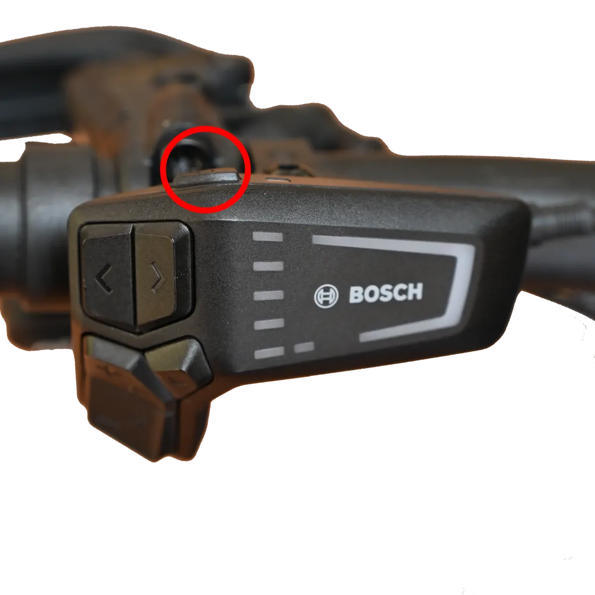 A Bosch távirányító bekapcsoló gombja